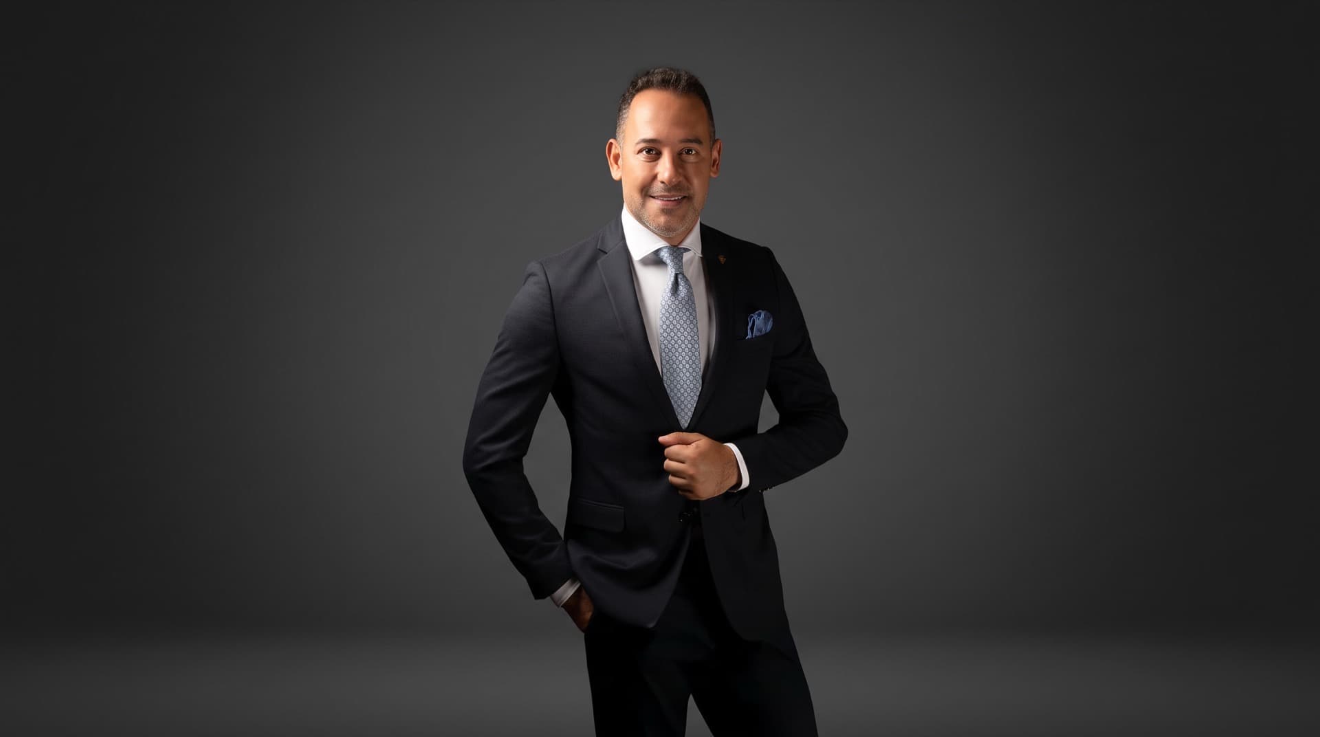 Safi Rajab, studio portrait